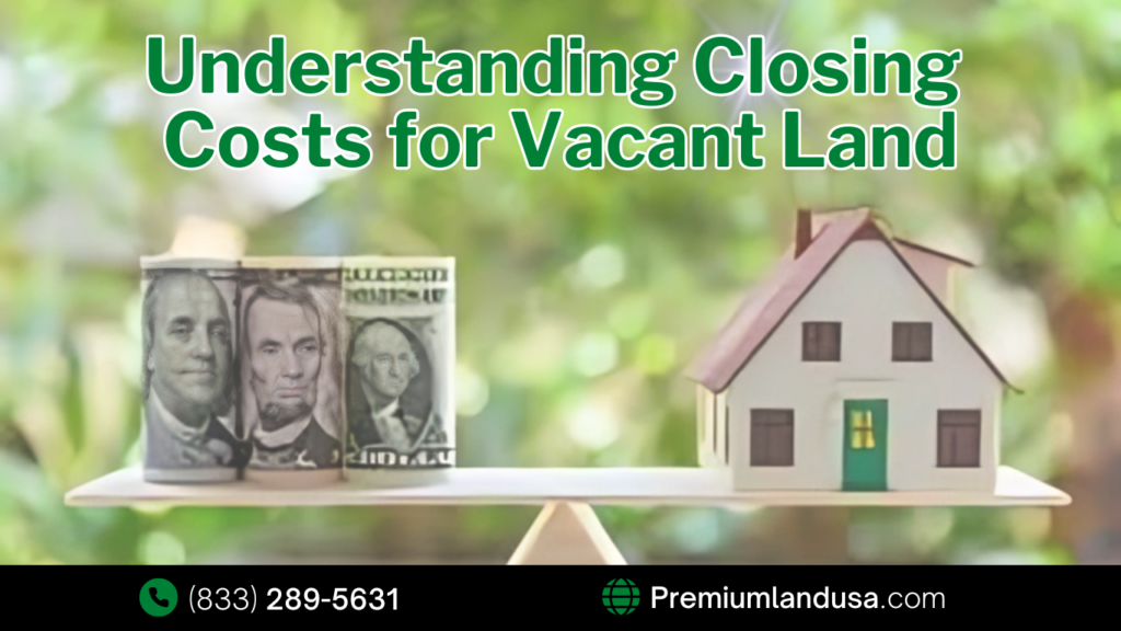 Understanding Closing Costs for Vacant Land: What’s Included and How Much You Can Expect